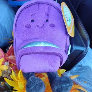Purple Plush Backpack Toy